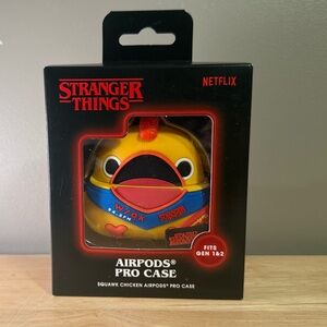 Stranger Things AirPods Pro Case Squawk Duck Chicken Fits Gen 1 & 2